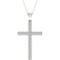 Pure Brilliance 14K White Gold 2 CTW Lab Created Diamond Cross Pendant - Image 1 of 2