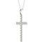 Pure Brilliance 14K White Gold 2 CTW Lab Created Diamond Cross Pendant - Image 2 of 2