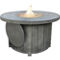 Sunbeam Boa Pewter Gray Brushed Aluminum Fire Table - Image 1 of 6