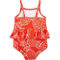 Carter's Baby Girls Pineapple Print Ruffled Swimsuit - Image 2 of 2