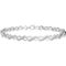 Sterling Silver Diamond Accent 7.25 in. Infinity Link Bracelet - Image 1 of 3