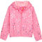 Pink Platinum Little Girls Foil Heart Windbreaker - Image 1 of 2