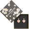 Coach Pink Signature Heart Drop Earrings - Image 3 of 3