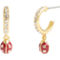 Coach Multi Ladybug Charm Huggie Earrings - Image 1 of 3