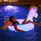 Pool Candy Illuminated LED Unicorn 42 in. Jumbo Pool Tube - Image 2 of 3