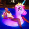 Pool Candy Illuminated LED Unicorn 42 in. Jumbo Pool Tube - Image 3 of 3