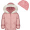 London Fog Little Girls Quilted Zip-Front Puffer with Bonus Hat - Image 1 of 2