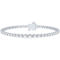 10K White Gold 2 CTW Diamond 7.5 in. Graduating Buttercup Bracelet - Image 1 of 4