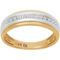 14K Yellow Gold and White Rhodium 1/7 CTW Diamond Wedding Band - Image 1 of 4