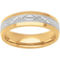 Sterling Silver 6mm Band with 18K Yellow Gold Over Sterling Silver Edges - Image 1 of 4