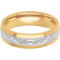 Sterling Silver 6mm Band with 18K Yellow Gold Over Sterling Silver Edges - Image 2 of 4