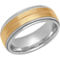 Sterling Silver 6mm Band with 18K Yellow Gold Over Sterling Silver Center - Image 4 of 4