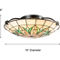 Dale Tiffany 16 in. Wide Portica LED Ceiling Flush Mount - Image 3 of 4