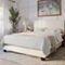 CorLiving Celeste Cream Boucle Bed - Image 1 of 9