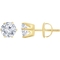 14K Gold 1/2 CTW Round Diamond Stud Earrings - Image 1 of 2