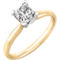 14K Gold 1/4 Ct. Princess Cut Diamond Solitaire Ring - Image 1 of 2