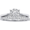 10K White Gold 1/4 CTW Round Diamond Bridal Set Size 7 - Image 2 of 3