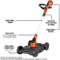 Black + Decker 20V MAX Lithium 12 in. 3-in-1 Compact Mower - Image 4 of 6