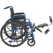 Drive Medical Blue Streak Wheelchair with Flip Back Desk Arms, Elevating Leg Rests - Image 3 of 4