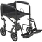 Drive Medical Lightweight Steel Transport Wheelchair, Fixed Full Arms - Image 2 of 4
