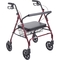 Drive Medical Heavy Duty Rollator Rolling Walker with Large Padded Seat, Red - Image 1 of 4