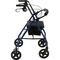 Drive Medical Rollator Rolling Walker with Fold Up Removable Back Padded Seat, Blue - Image 2 of 4