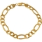 10K Yellow Gold 9.5mm Figaro Bracelet - Image 1 of 2