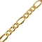 10K Yellow Gold 9.5mm Figaro Bracelet - Image 2 of 2