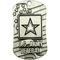 Shields of Strength Veteran Antique Finish Dog Tag Necklace, Joshua 1:9 - Image 1 of 2