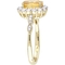Sofia B. 14K Yellow Gold Citrine and White Topaz and Diamond Accent Halo Ring - Image 2 of 4