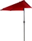 Pure Garden 9 ft. Half Round Aluminum Patio Umbrella  - Image 1 of 4