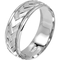 10K White Gold Braided 7mm Band, Size 10 - Image 2 of 2