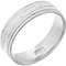 10K White Gold Multi Finish 6mm Band, Size 10 - Image 2 of 2