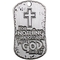 Shields of Strength Dog Tag Necklace, Luke 1:37 - Image 1 of 3