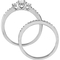 Diamore 14K White Gold 1/2 CTW Diamond 3 Stone Bridal Set - Image 3 of 4