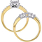 Diamore 14K Yellow Gold 1 CTW Multi-Shape Diamond Bridal Set - Image 3 of 4