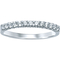 14K White Gold 1/4 CTW Diamond Machine Set Band, Size 7 - Image 1 of 3