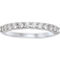 14K White Gold 1/2 CTW Diamond Machine Set Band, Size 7 - Image 1 of 3