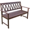 Merry Products Northbeam Criss Cross Garden Bench - Image 1 of 4