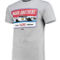 Checkered Flag Sports Men's Heathered Gray Wood Brothers Racing Vintage T-Shirt - Image 3 of 4