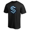 Fanatics Branded Men's Black Seattle Kraken Primary Logo T-Shirt - Image 3 of 4