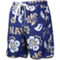 Wes & Willy Men's Navy Navy Midshipmen Floral Volley Logo Swim Trunks - Image 3 of 4