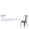 Flash Furniture Distressed Metal Indoor-Outdoor Chair - Image 4 of 5