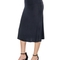 24seven Comfort Apparel A Line Elastic Waist Knee Length Skirt - Image 2 of 4