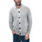 Men's Basic Ribbed Shawl Neck Cardigan - Image 1 of 2