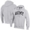 Champion Men's Heathered Gray Army Black Knights Team Arch Reverse Weave Pullover Hoodie - Image 2 of 4