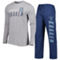 Concepts Sport Men's Deep Sea Blue/Gray Seattle Kraken Meter Long Sleeve T-Shirt & Pants Sleep Set - Image 1 of 4