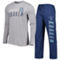 Concepts Sport Men's Deep Sea Blue/Gray Seattle Kraken Meter Long Sleeve T-Shirt & Pants Sleep Set - Image 2 of 4