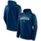Fanatics Branded Men's Deep Sea Blue Seattle Kraken Authentic Pro Rink Pullover Hoodie - Image 1 of 4
