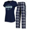Concepts Sport Women's Deep Sea Blue/Gray Seattle Kraken Badge T-Shirt & Pants Sleep Set - Image 1 of 4